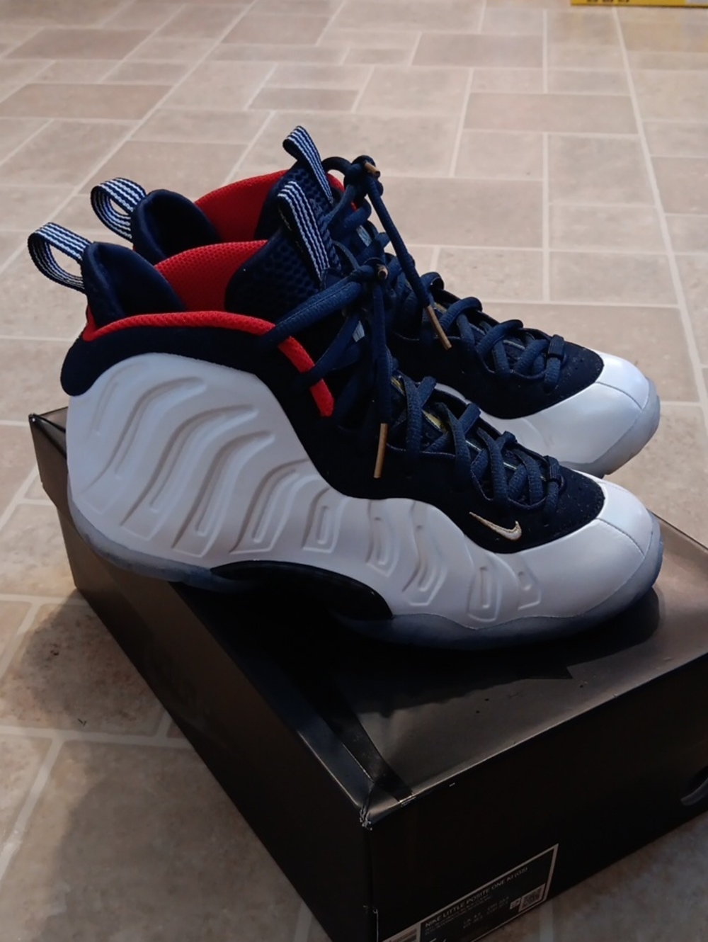 Nike Little Posite. Grade School Size 5y